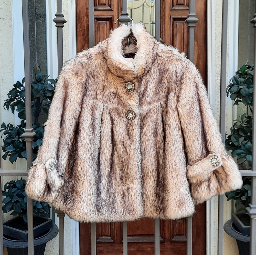 Lilly Patricia Girl's Faux Fox Fur coat